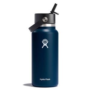 Open Box - Hydro Flask -  32oz Wide Mouth Flex Straw  Indigo
